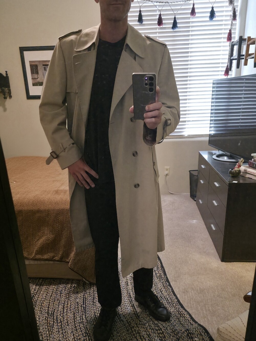 Christian Dior Monsieur Men's Beige Trench Coat